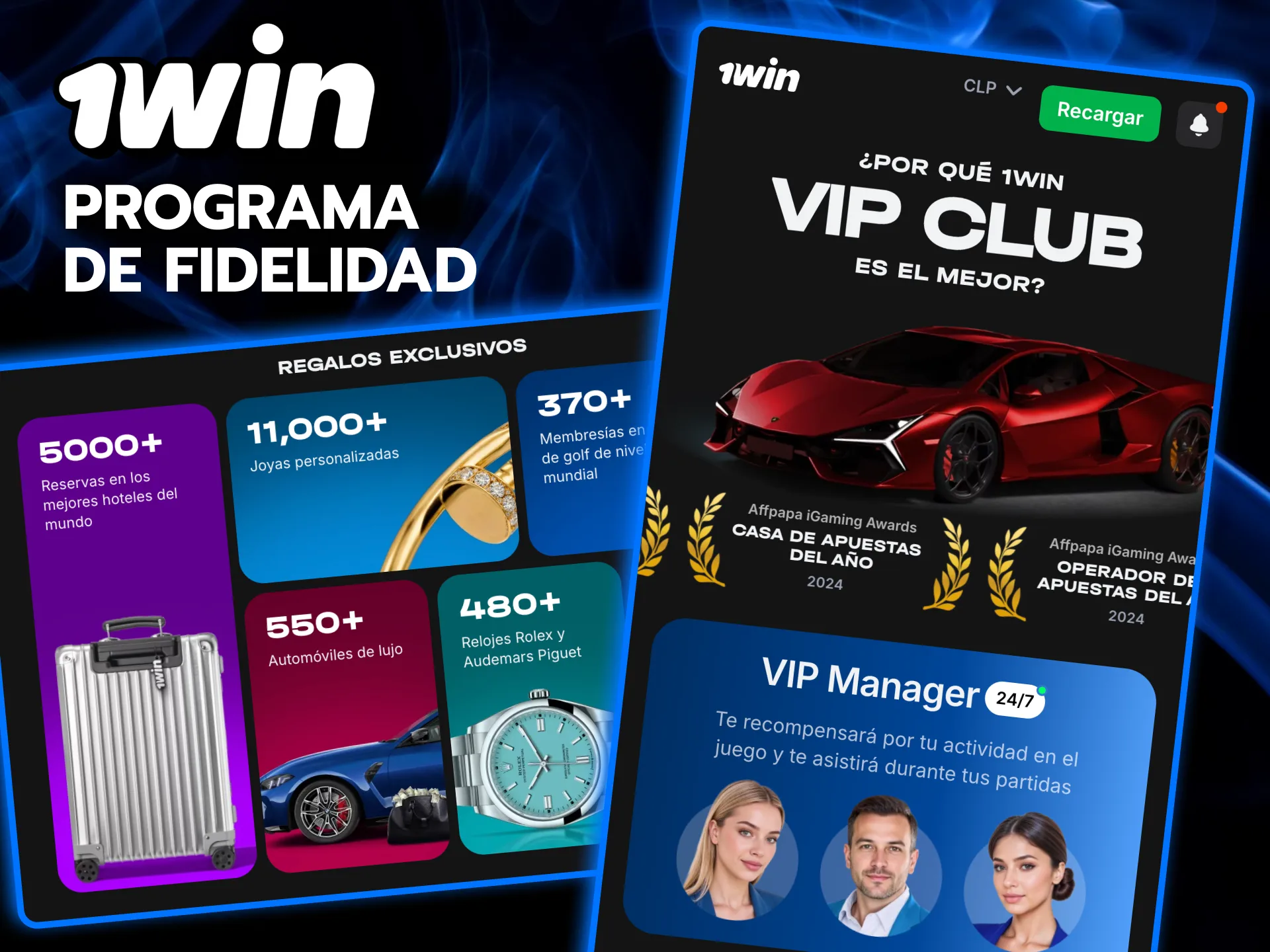 Sigue tu progreso de fidelidad en 1win con Coins y estado VIP.